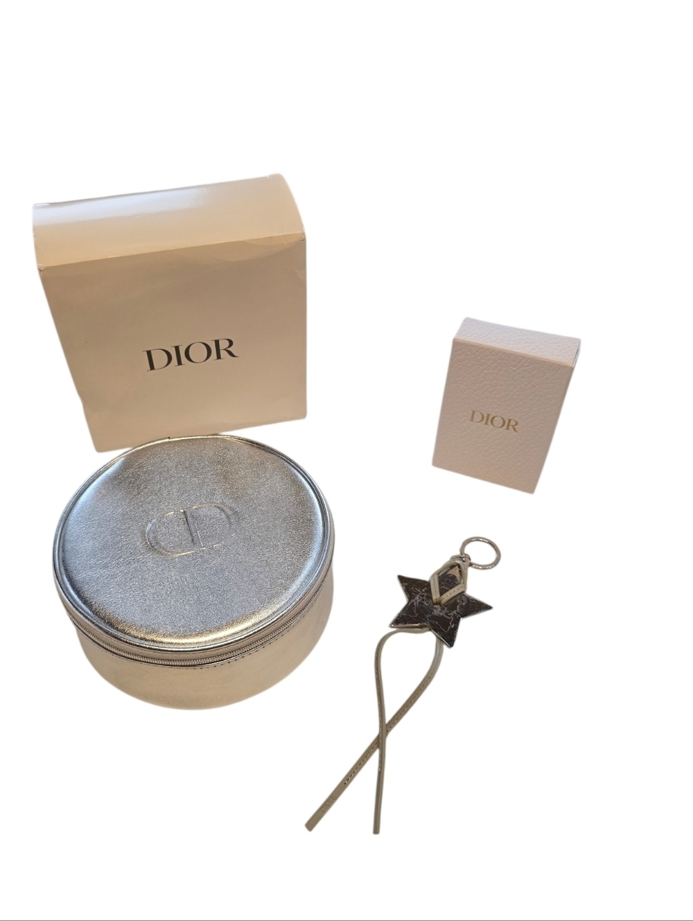 Dior Beaute Key Holder Cosmetic Case Bundle